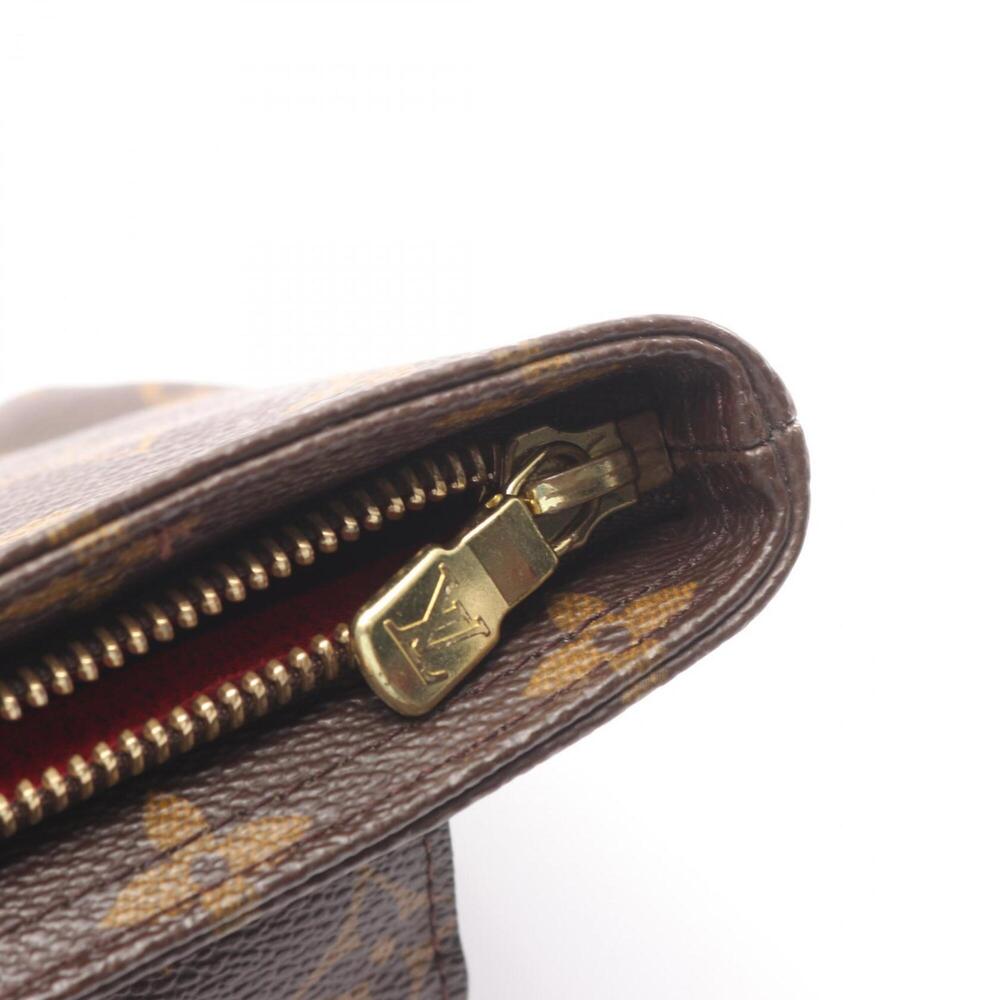 LOUIS VUITTON Brown Monogram Leather Pouch - Picture 7 of 8